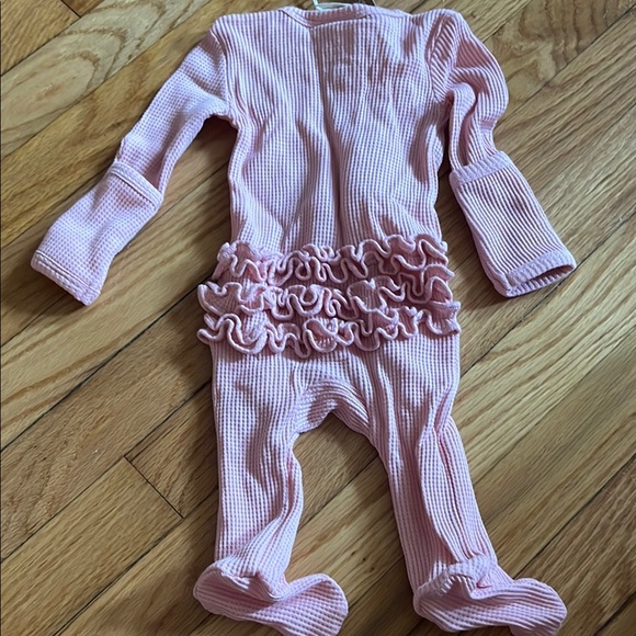 Pink Ruffled Kids One Piece - Picture 3 of 3